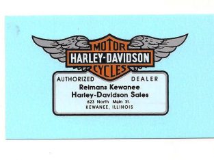 HARLEY DAVIDSON DEALER DECALS 40’S & 50’S -SEVERAL