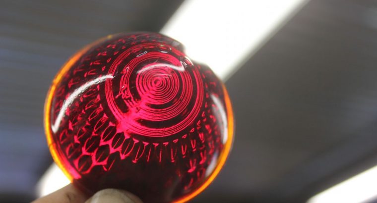 Motorcycle Tail Light Red Glass