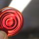 Red Motorcycle Tail Light Glass / Flat