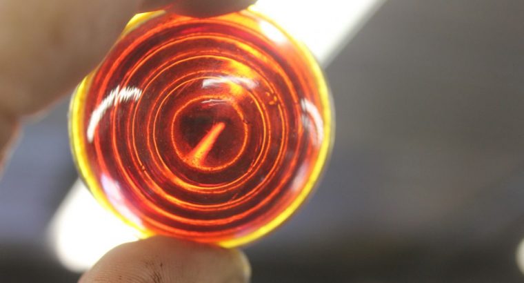 Red Dome Motorcycle Tail Light Glass Lens