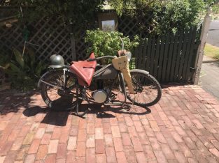 WWII USA Airborne motorcycle in Adelaide SAustrali